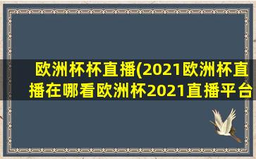 欧洲杯杯直播(2021欧洲杯直播在哪看欧洲杯2021直播平台汇总)