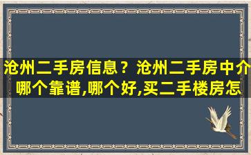 沧州二手房信息？沧州二手房中介哪个靠谱,哪个好,买二手楼房怎么交易