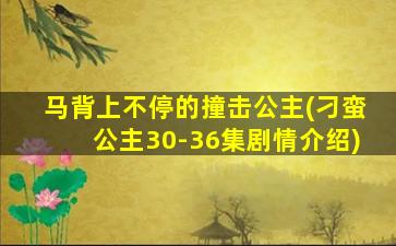 马背上不停的撞击公主(刁蛮公主30-36集剧情介绍)插图